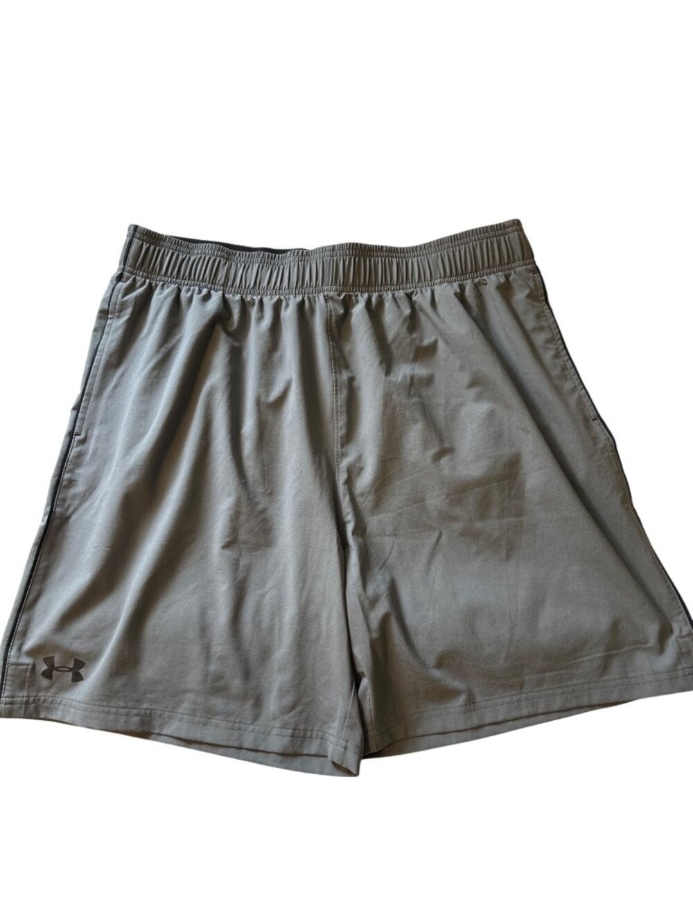 Under Armour Mens Loose Fit XXL Gray Training Shorts With Elastic Waistband & Dr - Picture 3 of 5